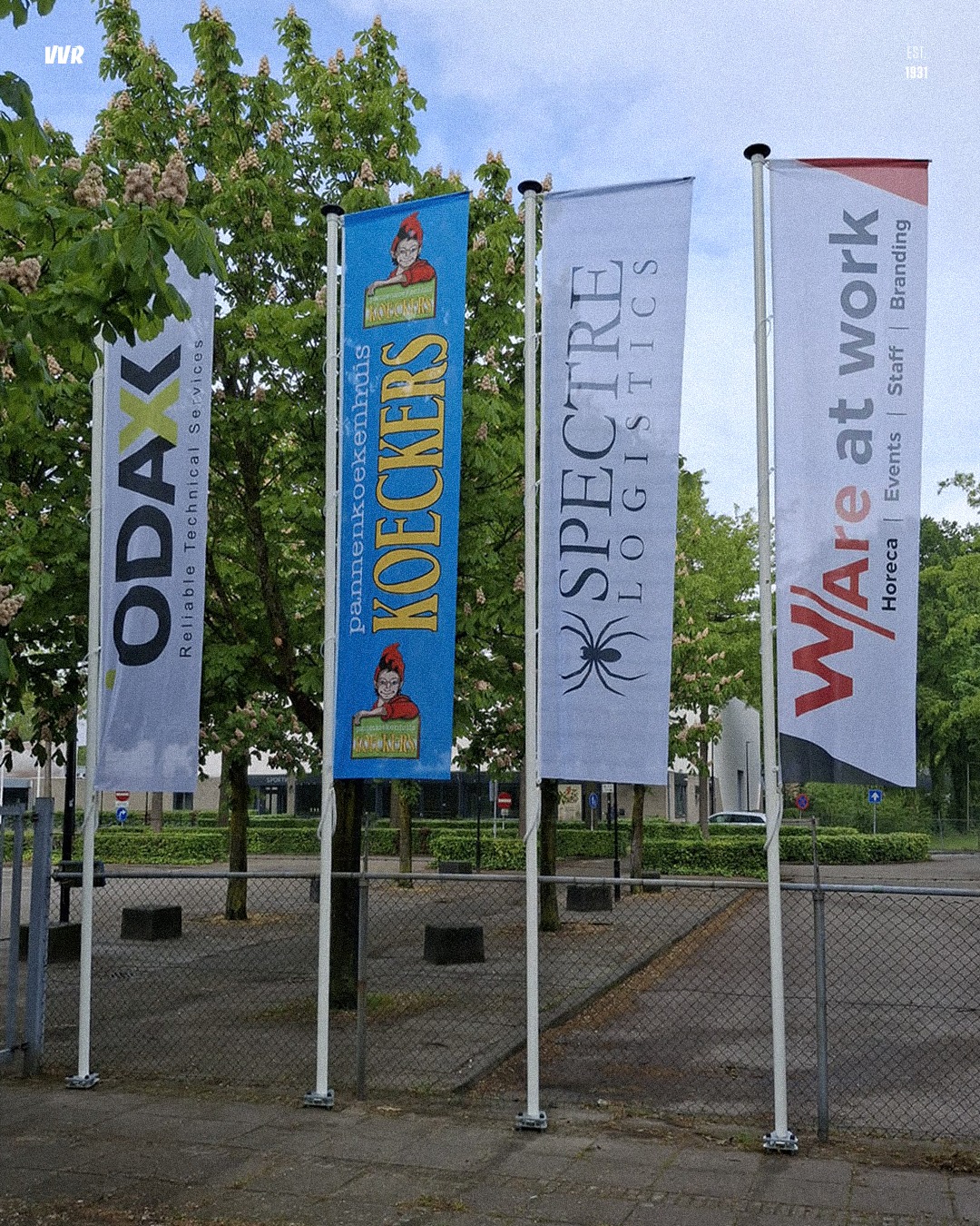 Nieuwe banners - sponsors bedankt